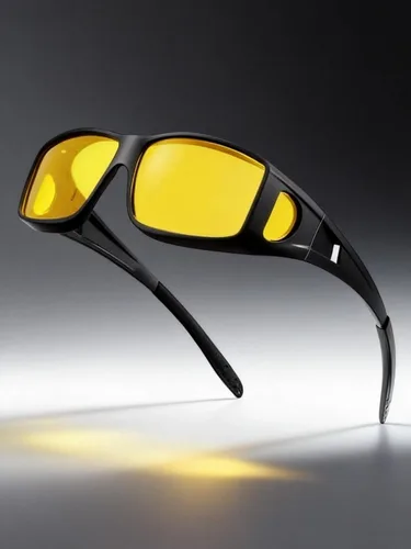 Vista 11 de Gafas de visión nocturna para hombre, lentes envolventes para conducir
