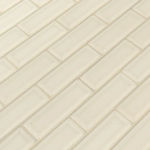 Vista 3 de MSI Azulejo de mosaico montado en malla de ladrillo de cerámica biselado blanco antiguo para salpicaduras de cocina, pared de baño, pared de acento