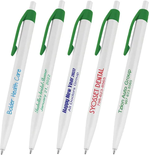 Vista 9 de 50 bolígrafos negros impresos en Estados Unidos, bolígrafo de tinta de escritura personalizado, impreso con tu logotipo y texto
