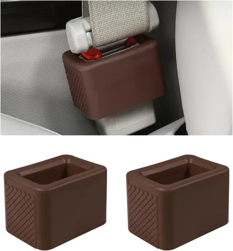 Vista 10 de KVAEY 2 piezas de soporte para hebilla de cinturón de seguridad, refuerzo de hebilla de cinturón de silicona para asientos traseros, soporte