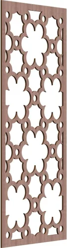 Vista 95 de 9 3/8"W x 24 3/8"H x 1/4"T Southgate Decorativos Paneles De Pared De Madera Calado, Abedul
