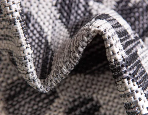 Vista 7 de Unique Loom Outdoor Safari Collection Alfombra de área - Leopardo (4 pies 1 pulgada x 6 pies 1 pulgada rectangular, gris claro/gris)