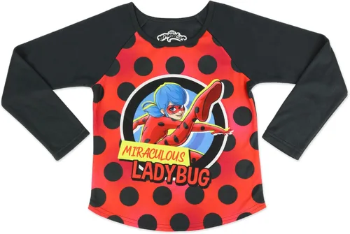 Vista 2 de Miraculous Conjunto de pijama de 2 piezas para niña con pantuflas Cozeez