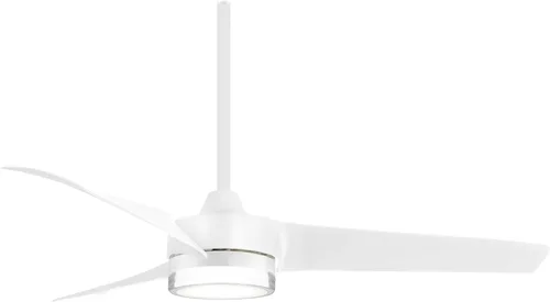 Vista 3 de MINKA-AIRE Veer F692L-BN/SL - Ventilador de techo LED (56 pulgadas), níquel cepillado Níquel cepillado con cuchillas plateadas
