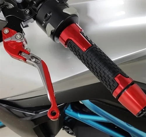 Vista 6 de DOUKI 22MM for Y&AMAHA MT03 MT-03 MT 03 2005-2006 2015 2016 2017 2018 2019 2020 Motorcycle Accessories Handlebar Grips Handle Bar Ends