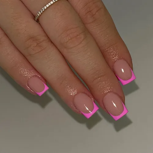 Vista 36 de 30 Uñas Postizas de Punta Francesa Negra a Presión, Uñas de Almendra Cortas para Presionar, Uñas Postizas Cortas en Forma de Almendra, Uñas