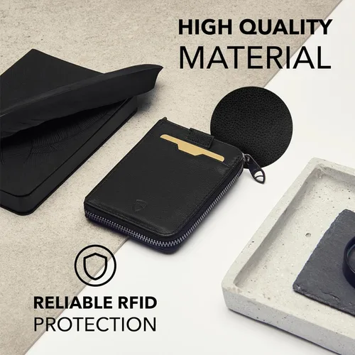 Vista 17 de Vaultskin NOTTING HILL - Cartera con cremallera y protección RFID para tarjetas