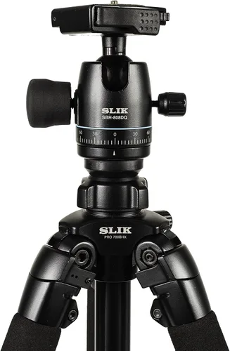 Vista 7 de SLIK Pro 700 BHX AMT trípode con cabeza de bola SBH-808DQ - Negro