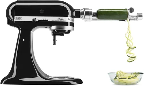 Vista 3 de Batidora clásica de pie KitchenAid K45SSWH K45SS, 275 W, 4 1/2 qt, Negro ónice
