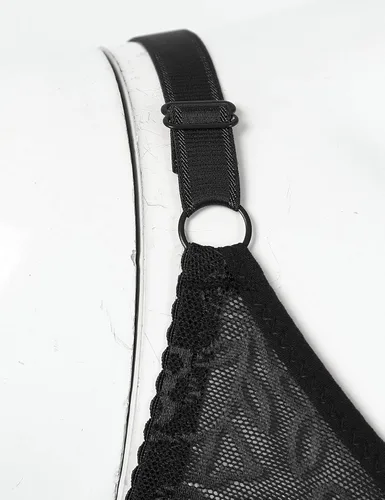 Vista 6 de Sujetador de bolsillo para hombre de Acuss sin acolchado con encaje floral