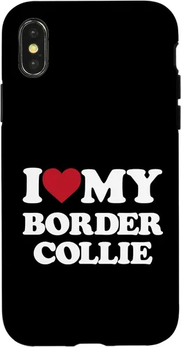 Vista 5 de iPhone 16 I Love My Border Collie - I Heart My Border Collie Case