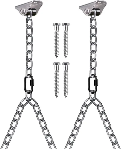Vista 8 de Kit para colgar columpios BeneLabel - Juego de cadena silenciosa y ajustable para hamacas, sacos de boxeo y más