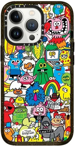 Vista 48 de CASETiFY Funda Impact para iPhone 13 [Protección contra caídas de grado militar 4X de 8.2 pies/Compatible con Magsafe] - #1 Mom - Transparente