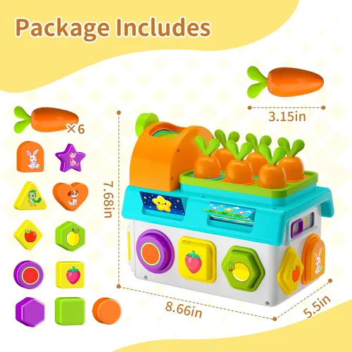 Vista 6 de Juguetes Montessori para niños de 1-2 años, niños y niñas, primer regalo de cumpleaños para niños de un año, juego educativo de clasificación