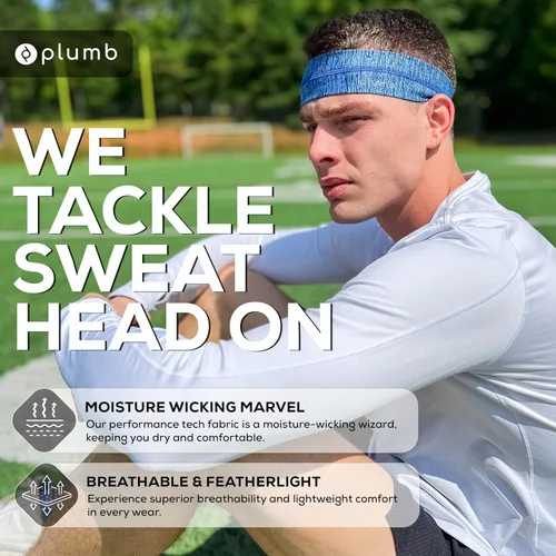 Vista 2 de Aerogrip Sweatband - Diadema deportiva de rendimiento - Absorbe la humedad para hombres y mujeres - Todos los deportes - Correr - Yoga- Equitación