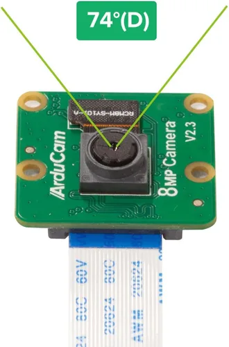 Vista 6 de Arducam para Raspberry Pi Módulo de cámara V2-8 megapíxeles, cámara 1080p IMX219 Raspberry Pi 5