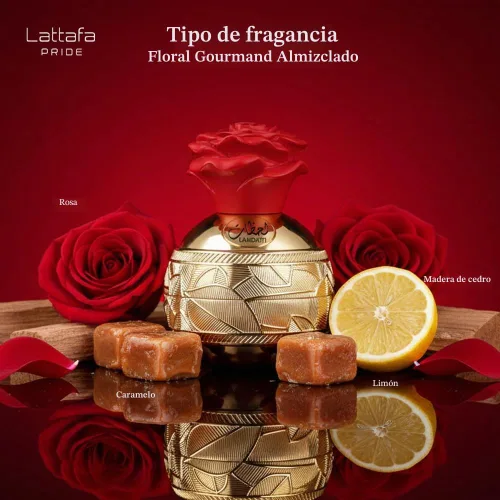 Vista 6 de Lattafa Perfumes Lahdath para Eau de Parfum en espray unisex, 2.7 onzas