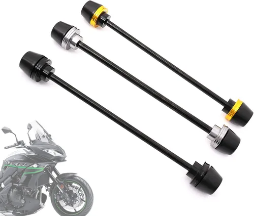Vista 3 de MC MOTOPARTS Compatible con KLE 650 2008-2009 - Protectores de horquilla para eje delantero negro