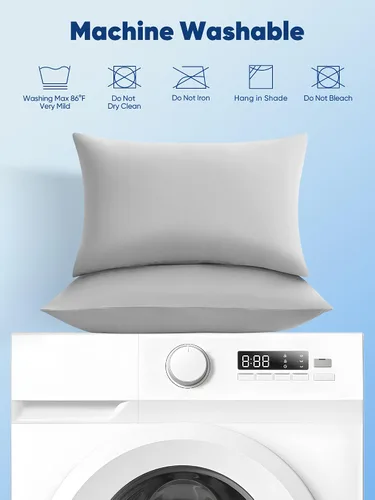 Vista 7 de Avolare Fundas de almohada de enfriamiento, paquete de 2 Arc-Chill Q-max>0.5 Funda de almohada tamaño King para verano, protector de almohada