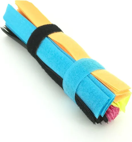 Vista 8 de 50 piezas, sujetacables reutilizables, organizador de cables, sostén de cables, 17,8 cm (multicolor2)