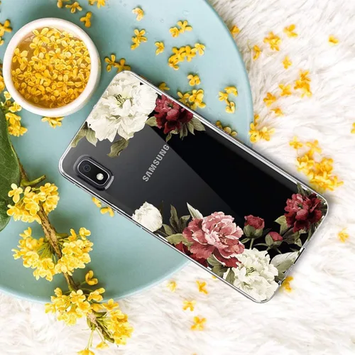 Vista 6 de Funda para Galaxy A10E, para Samsung A10E, funda transparente para niñas y mujeres, TPU suave a prueba de golpes, funda transparente para Samsung