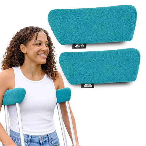 Vista 9 de Almohadillas universales para muletas, Negro clásico, 1