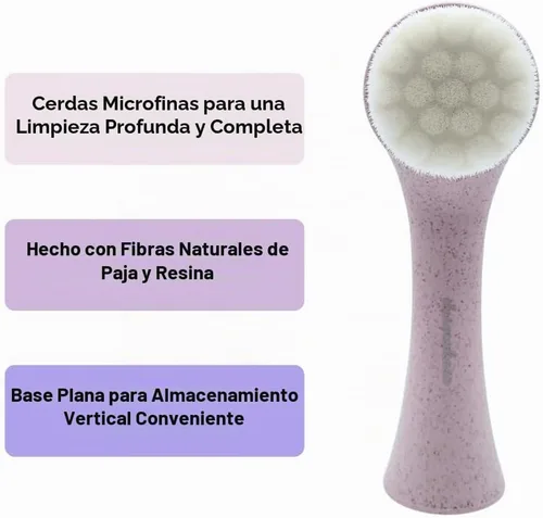 Vista 3 de Lindo Cepillo facial Eco Clean (morado claro)