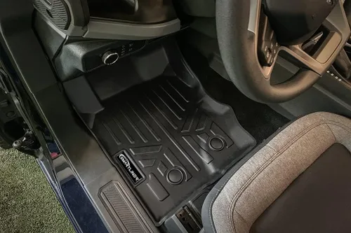 Vista 2 de SMARTLINER Juego de tapetes de piso de 2 filas para todo tipo de clima, compatible con Ford Bronco 2021-2024