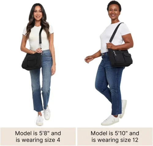 Vista 60 de Baggallini Modern Everywhere Crossbody Women 11x9x4.5 RFID Hobo Bag