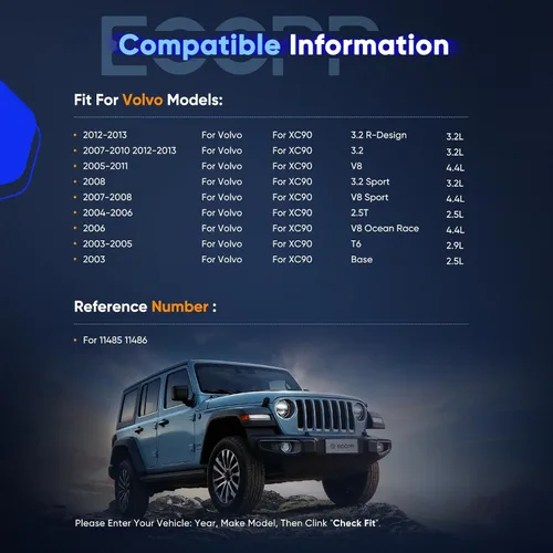 Vista 2 de ECCPP Juego de 2 puntales completos para Volvo XC90, amortiguador delantero