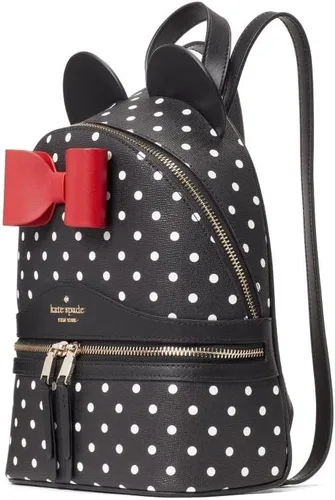 Vista 4 de Kate Spade disney x kate spade new york minnie dome mochila lunares cuero