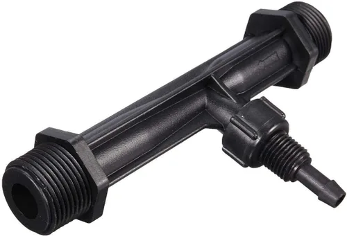 Vista 4 de Wytino Tubo de inyector de fertilizante, inyector de fertilizante Venturi de riego 1/2 "3/4" 1 pulgada Inyector mezclador de fertilizante de jardín