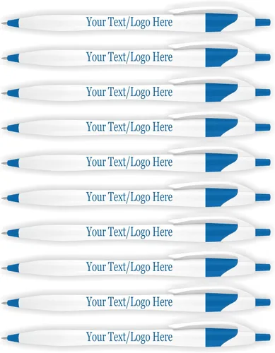Vista 8 de SyPen Bolígrafos personalizados con tu logotipo o texto personalizado, paquete de 500 unidades a granel para negocios, fiestas y eventos, bolígrafos