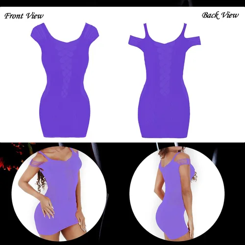 Vista 7 de 12 piezas de lencería de malla para mujer babydoll de encaje lencería para mujer