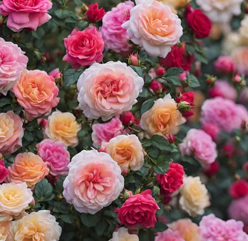 Vista 3 de Más de 100 semillas de rosas de colores mixtos para plantar en jardín, 16 variedades de arbustos perennes de arbustos tradicionales de polinización