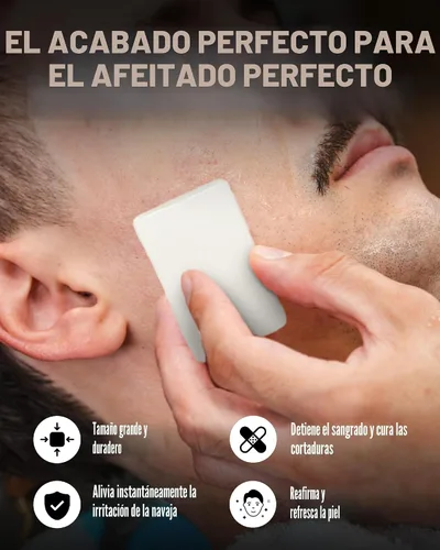 Vista 3 de Bloque de alumbre en funda de plástico (3.7 onzas), de Gentlemen Jon