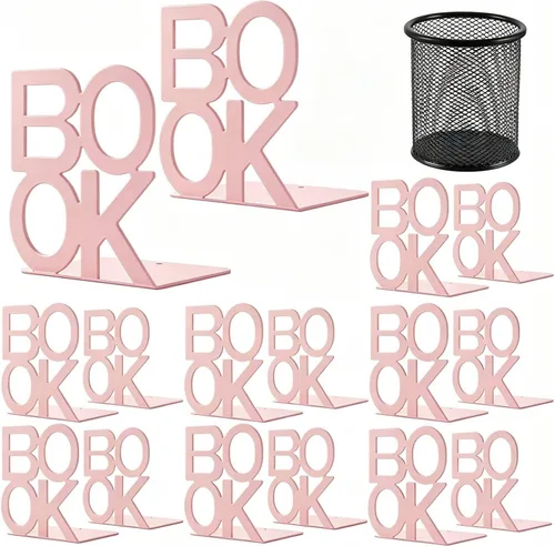 Vista 7 de Extremos para libros, soportes decorativos de metal para libros, libros, diseño de apariencia única, resistente Tapón de metal antideslizante