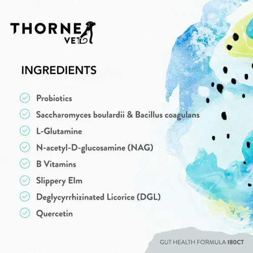 Vista 5 de ThorneVET Fórmula de salud intestinal: apoyo gastrointestinal para perros, gatos y caballos, 180 cucharadas