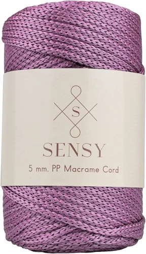 Vista 125 de Sensy - Cuerda de poliéster prémium de 0.197 in y 104 yardas, 100% polipropileno, cordón de macramé de 0.197 in, cuerda de ganchillo para bolsa