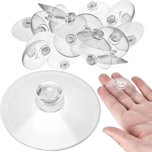 Vista 10 de AccEncyc 30 Ventosas Pequeñas de 20mm/0.8in Mini Ventosas para Decoración de Ventanas, Luces de Hadas, Juguetes y Montaje de Pequeñas Piezas