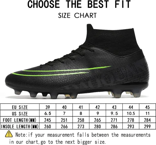 Vista 2 de Qzzsmy Tenis profesionales de fútbol para hombre, para interiores y exteriores, para competición, entrenamiento, atléticos, para niños grandes