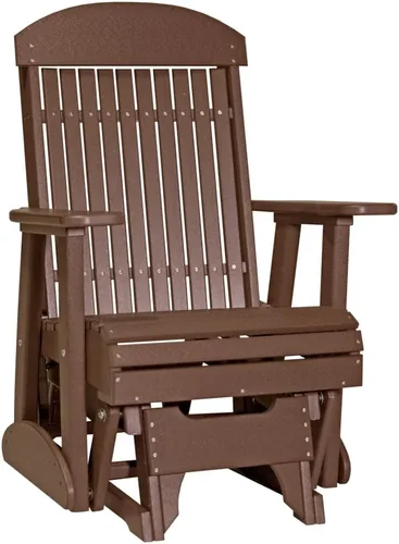 Vista 9 de Furniture Barn USA Poly Lumber - Planeador clásico de 2 pies, caoba antigua multicolor (Antique Mahogany)