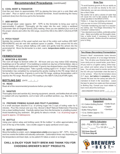 Vista 6 de Brewer's Best El kit de ingredientes de cerveza de trigo y sandía hace 5 galones