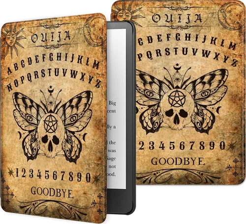Vista 40 de Funda para Kindle básico de 6 pulgadas (11.ª generación), múltiples ángulos, piel sintética, delgada, con función de encendido y apagado automático