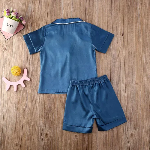 Vista 73 de Conjunto de pijama de manga larga con botones para niña pequeña, conjunto de ropa de dormir