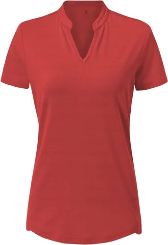 Vista 63 de Gopune Polo de golf con cuello en V para mujer, sin cuello, manga corta, ligera, de secado rápido, camisetas de tenis para correr