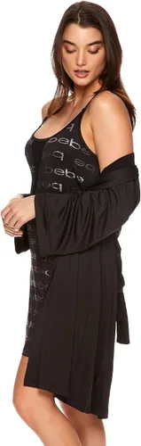 Vista 4 de bebe Camisones para mujer con ribete de encaje, conjunto de pijama y bata con cinturón