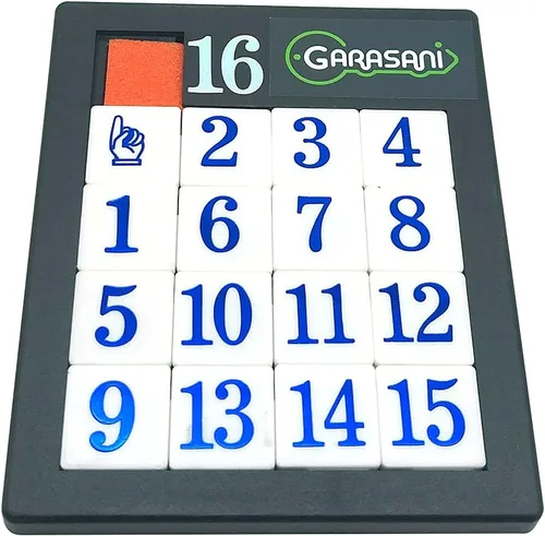 Vista 4 de Number Slide Puzzle Brain Teaser IQ Juego - Paquete de 1 (15 números, 1 unidad)