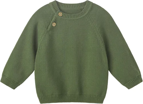 Vista 16 de Pureborn - Jersey de punto para bebés, niñas y niños, suéter de punto de algodón con cierre de botones beige-a