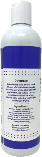 Vista 2 de Speak Pet Products Acondicionador de enjuague en crema natural para perros, ciruela de arándanos iluminadores, 17 onzas